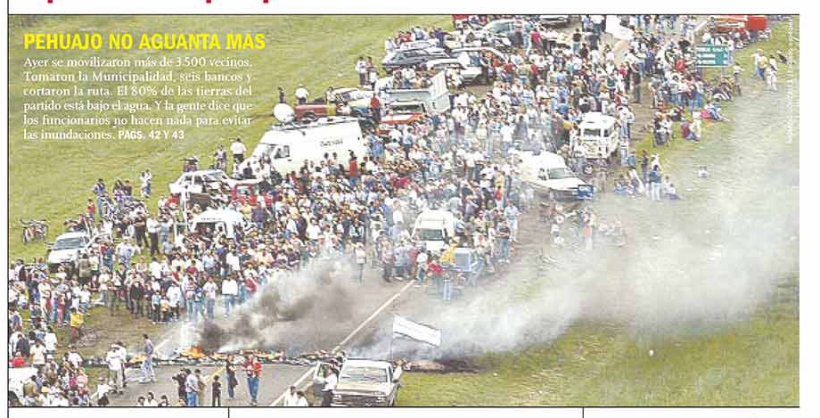 Tapa de Clarín del 27 de octubre del 2001.